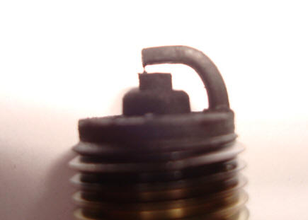 fouled sparkplug from my outboard,  Jiangnan University,  Wuxi,  China