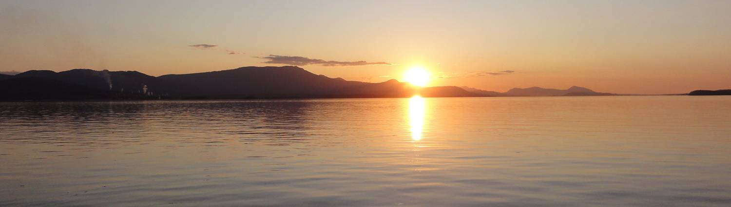Picture:  Sunset over North Vancouver,  Canada