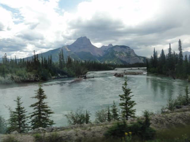 Picture:  View of the Frazer River from Via Rail.