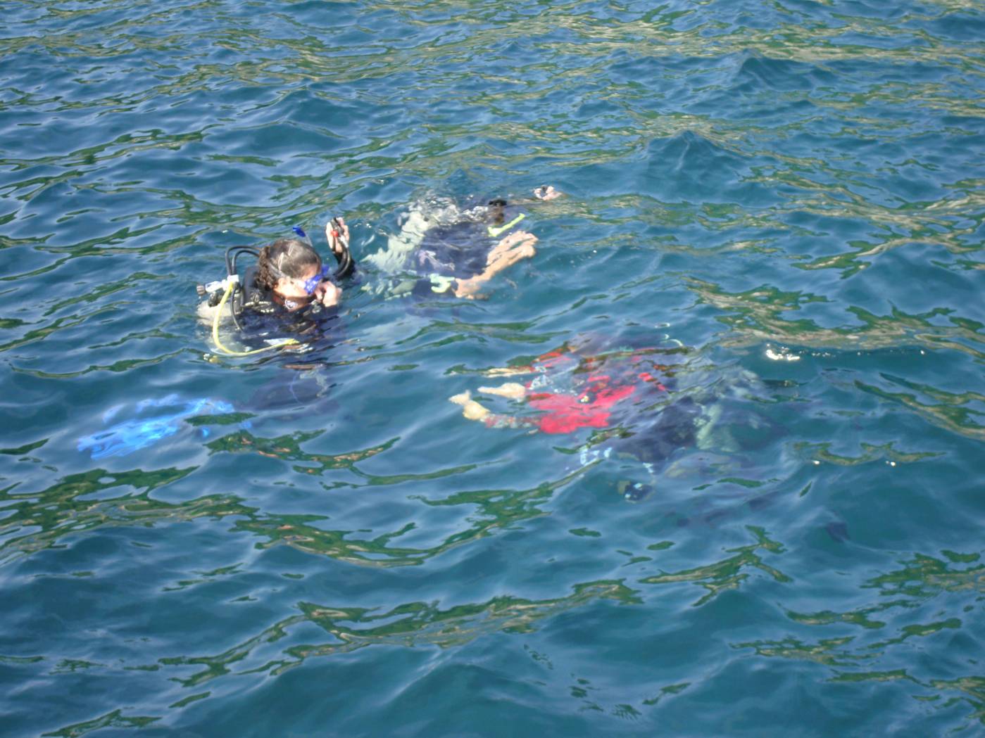 Picture:  Divers prepare to go down.  Dive Asia, Phuket Island, Thailand