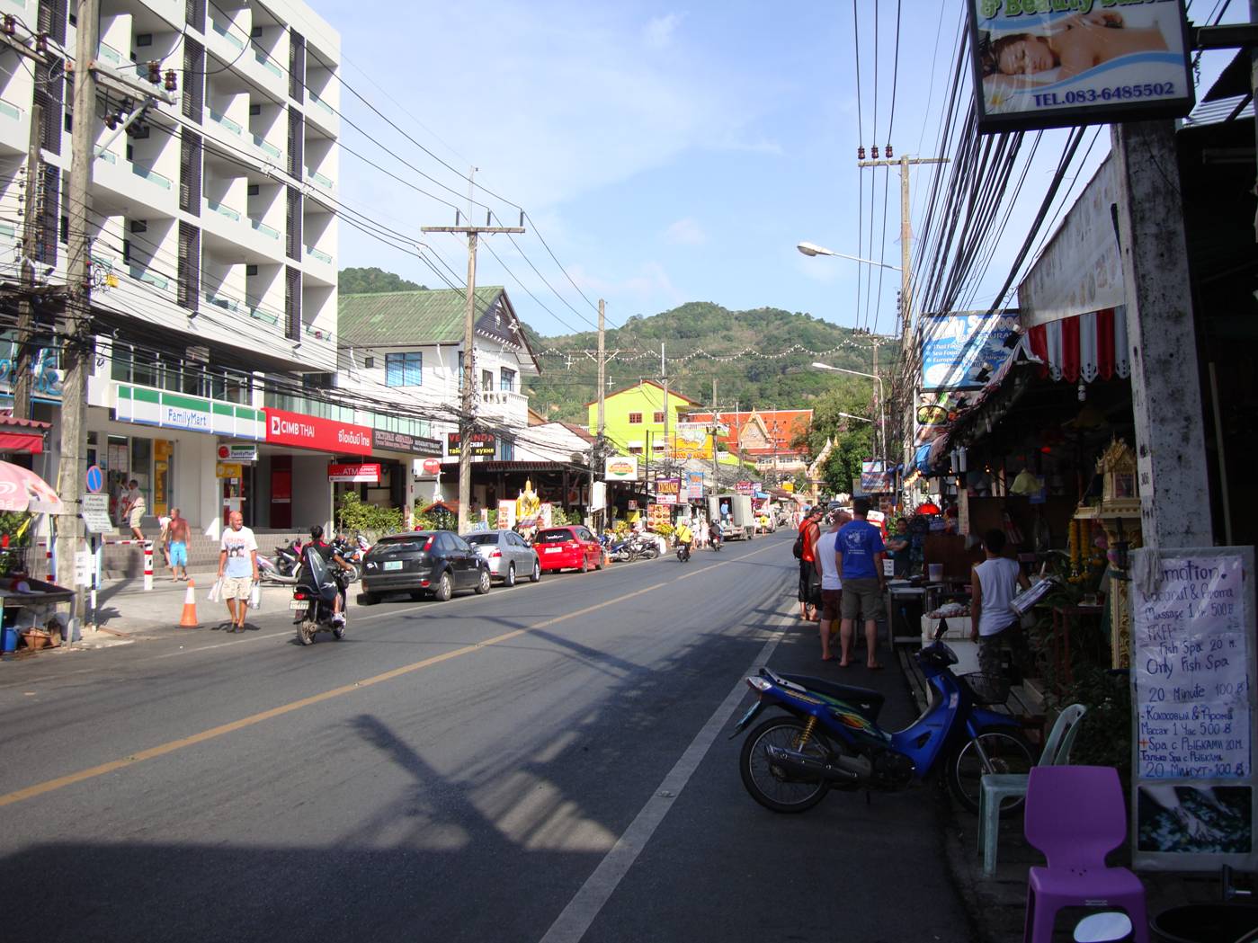 Picture:  The main street of Karon Beach, Phuket Island, Thailand
