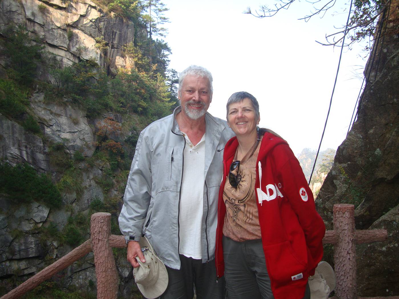 Picture:  David and Ruth on Daming Shan, Zhejiang, China