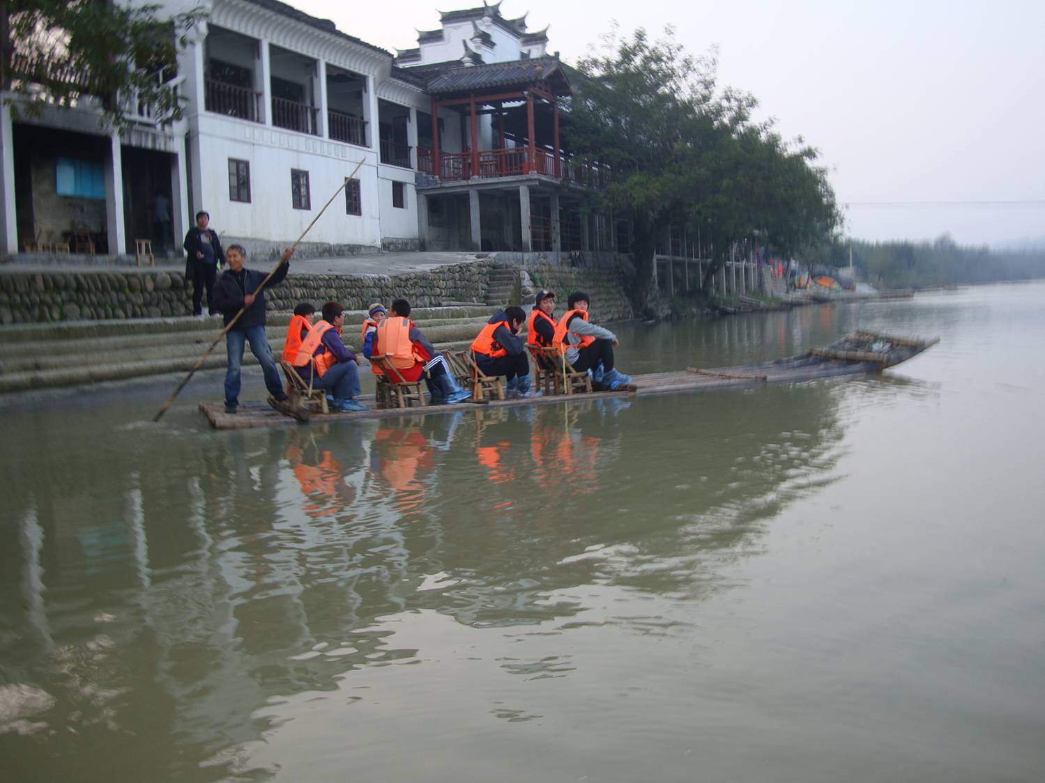 Picture:  River rafting in Zhejiang Province, China