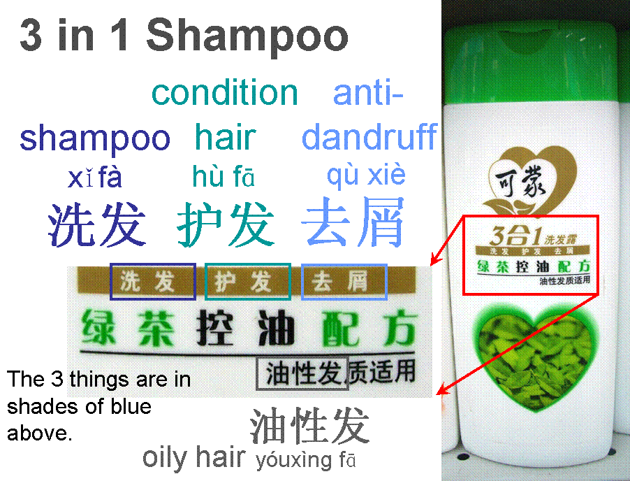 3 in 1 Shampoo and Conditioner (and anti-dandruff) in China - Grocery shopping help in China - Toiletries