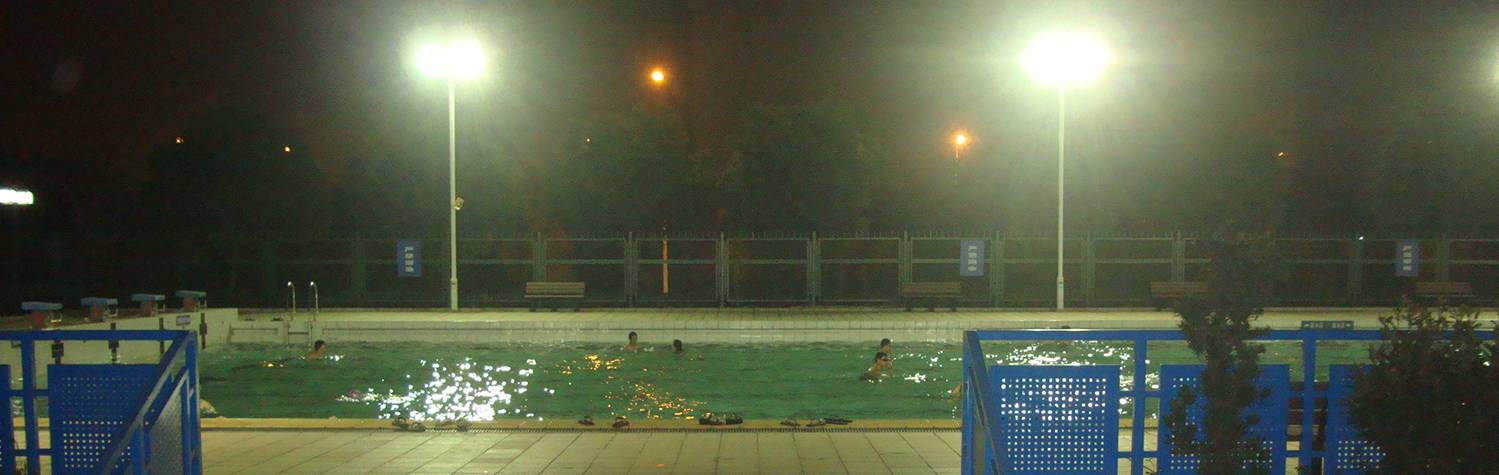 picture:  In keeping with today's fitness theme, the pool at Jiangnan University in Wuxi, China is starting to get some use.