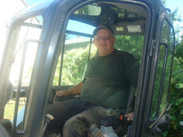 Tim the backhoe operator,  Nanaimo,  B.C.