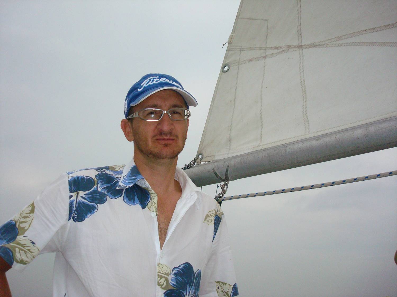 sailing with Lyndon,  Weihai,  China